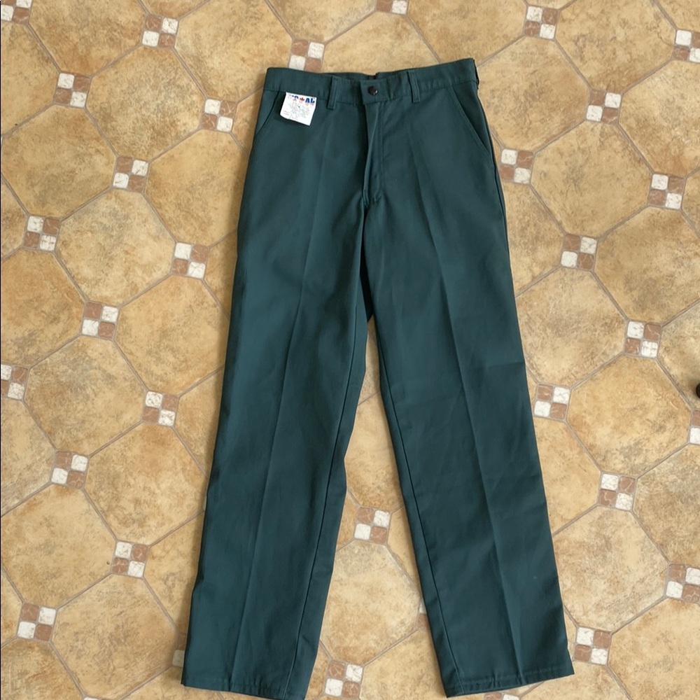 Vintage Teal Canadian Made Big Al Workwear Trousers
